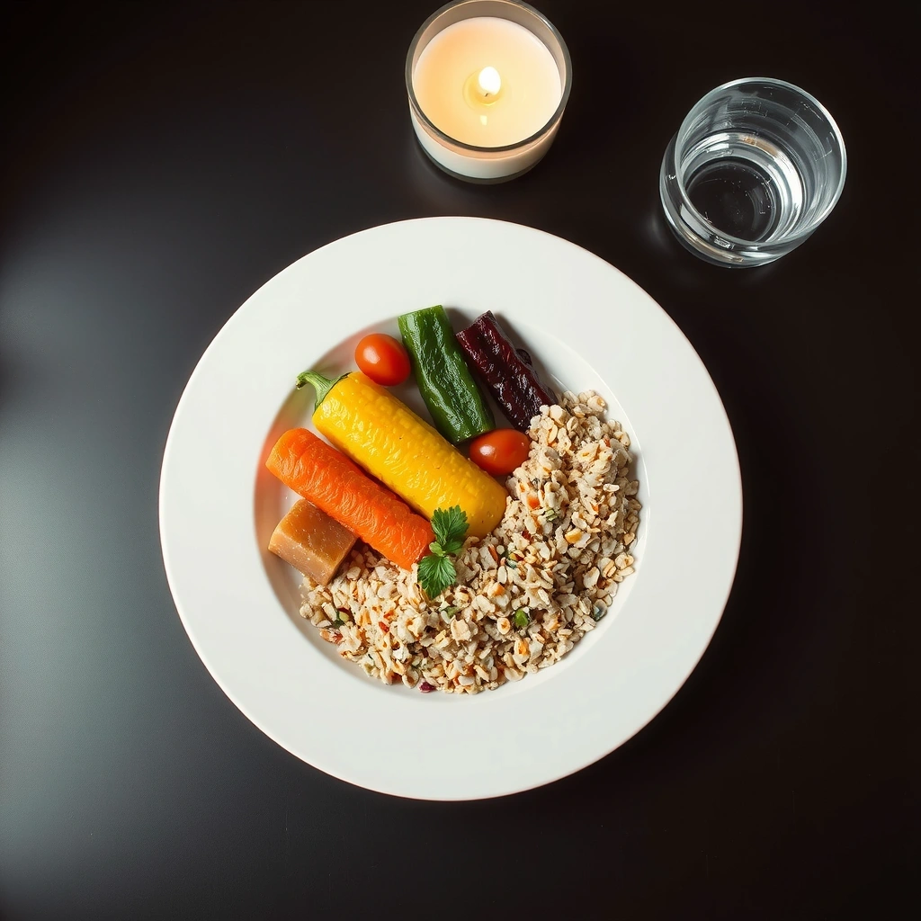 Individuell zusammengestellte Mahlzeit für Gesundheit